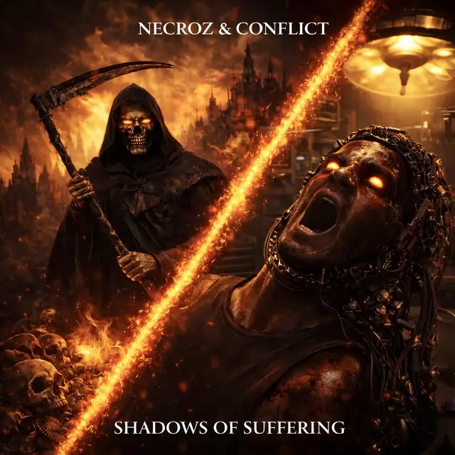 DEATH FOLLOWS by Necroz, Conflict - Hardstyle cover art
