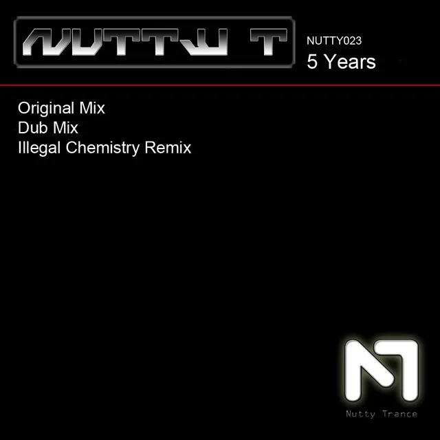 5 Years - Dub Mix by Nutty T - Hardstyle cover art
