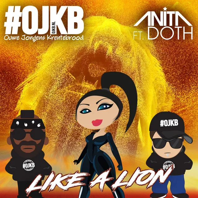 Like a Lion (Radio Edit) by OJKB, Anita Doth - Hardstyle cover art