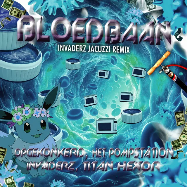 Bloedbaan - Invaderz Jacuzzi Remix by Opgekonkerd, HET POMPSTATION, Invaderz, Titan Hexor - Hardcore cover art