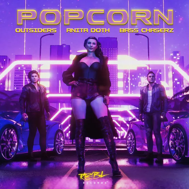 Popcorn by Outsiders, Bass Chaserz, Anita Doth - Hardstyle cover art