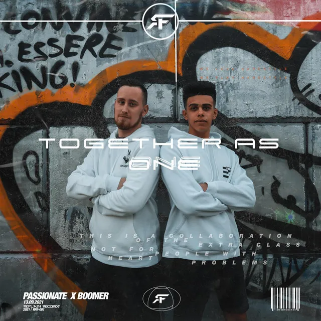 Together As One by Passionate, Boomer - Hardstyle cover art