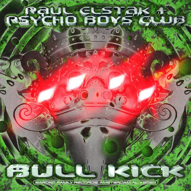 Bull Kick by Paul Elstak, Psycho Boys Club - Hardcore cover art