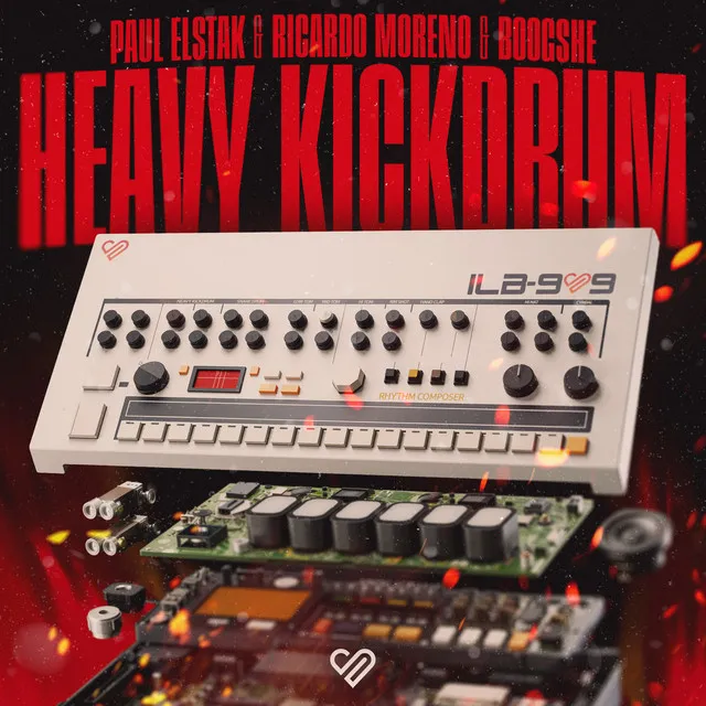 Heavy Kickdrum by Paul Elstak, Ricardo Moreno, Boogshe - Hardcore cover art