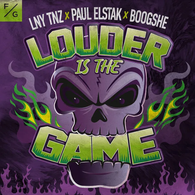 Louder Is The Game by Paul Elstak, LNY TNZ, Boogshe - Hardstyle cover art