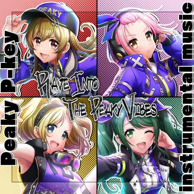 RAVE INTO THE PEAKY VIBES by Peaky P-key, DJ Noriken - Happy Hardcore cover art