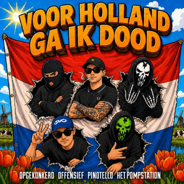 Voor Holland Ga Ik Dood by Pinotello, Opgekonkerd, HET POMPSTATION, Offensief - Uptempo cover art