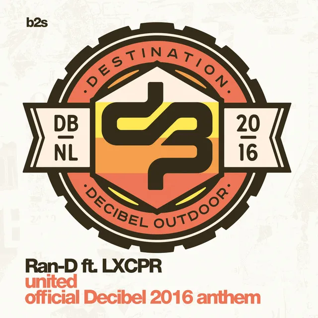 United (Decibel 2016 Anthem) - Radio Edit by Ran-D, LXCPR - Hardstyle cover art