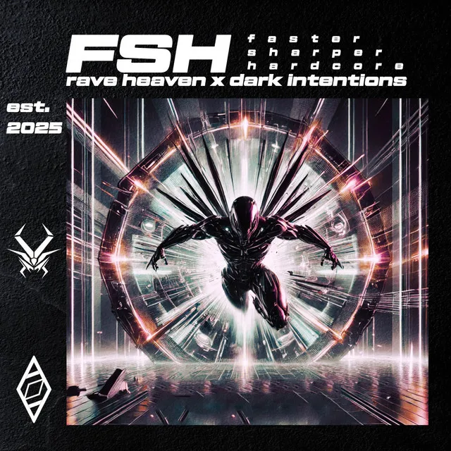 Faster Sharper Hardcore by RAVE HEAVEN, Dark Intentions - Hardstyle cover art