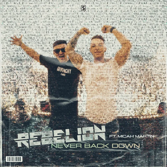Never Back Down by Rebelion, Micah Martin - Rawstyle cover art