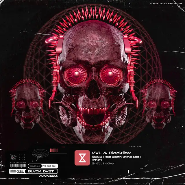 Bass (Red Death Grave Edit) by Red Death Grave, Blackllax, VVL - Hardstyle cover art