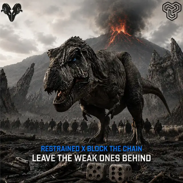 Leave The Weak Ones Behind by Restrained, Block The Chain - Hardcore cover art