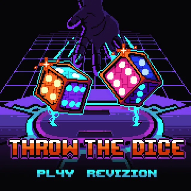 THROW THE DICE by Revizion, PL4Y - Hardstyle cover art