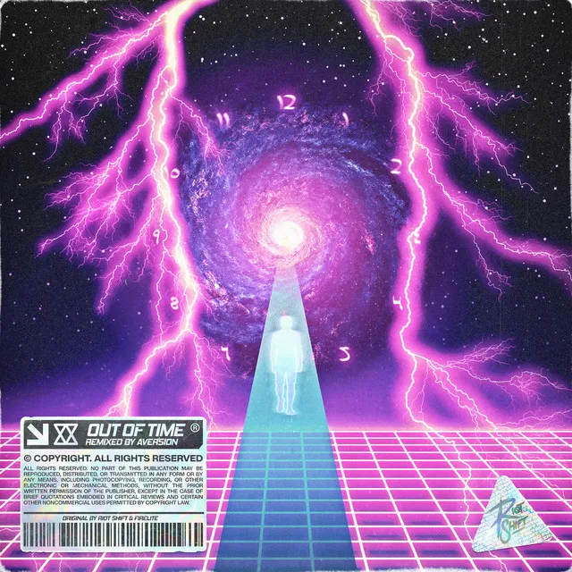 OUT OF TIME - Aversion Remix by Riot Shift, Aversion, Firelite - Rawstyle cover art