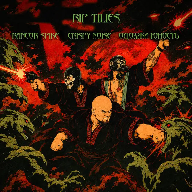 RIP TILIES by Одолжи Юность, Crispy Noise, Rancor Spike - Hardcore cover art