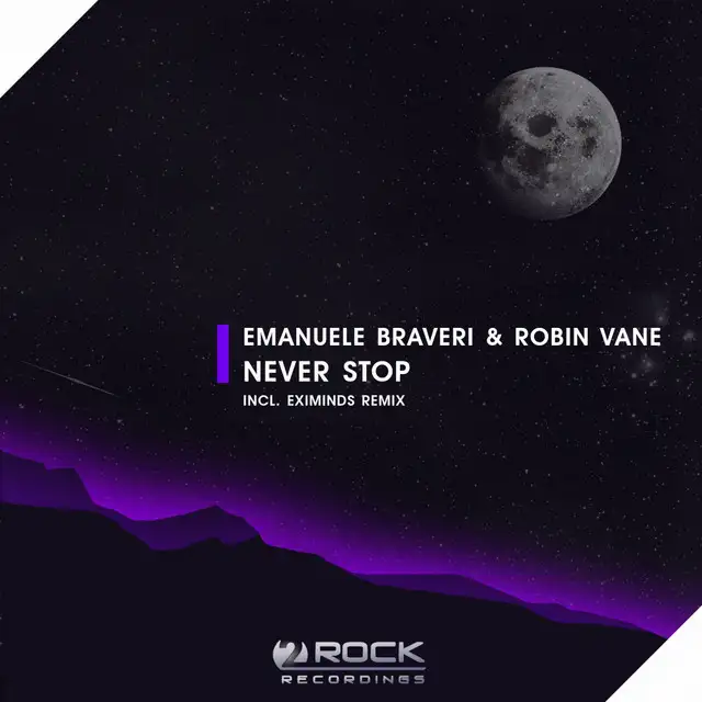 Never Stop - Dub Mix by Robin Vane, Emanuele Braveri - Hardstyle cover art
