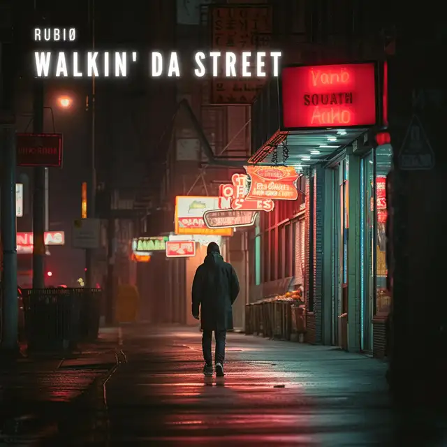 WALKIN' DA STREET by RUBIØ - Hard Techno cover art
