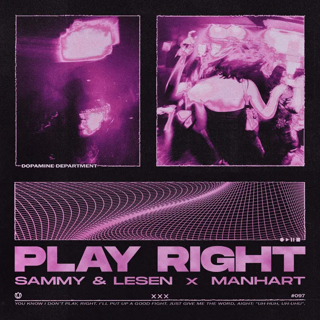 Play Right by SAMMY & LESEN, Manhart - Hard Techno cover art