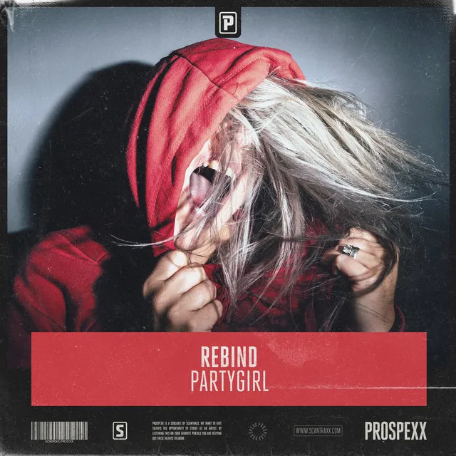 Partygirl by Scantraxx, Rebind - Hardstyle cover art