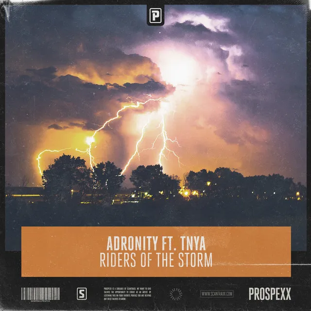 Riders Of The Storm by Scantraxx, Adronity, TNYA - Hardstyle cover art