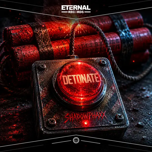 Detonate by ShadowPhaxx, Eternal Records - Hardstyle cover art