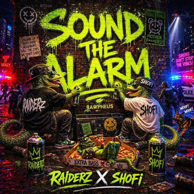 Sound the Alarm by Shofi, Raiderz - Hardstyle cover art