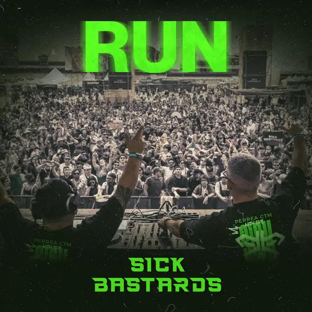 Run - Radio Edit by Sick Bastards - Hardstyle cover art