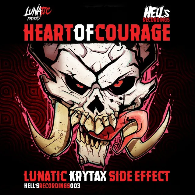 Heart of Courage - Lunatic Remix by Side Effect, Lunatic, Krytax - Uptempo cover art