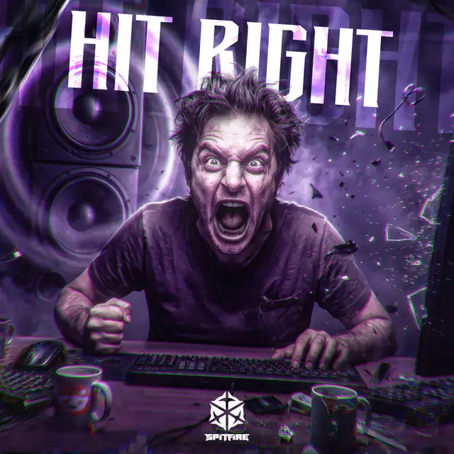 Hit Right by Spitfire - Hardstyle cover art