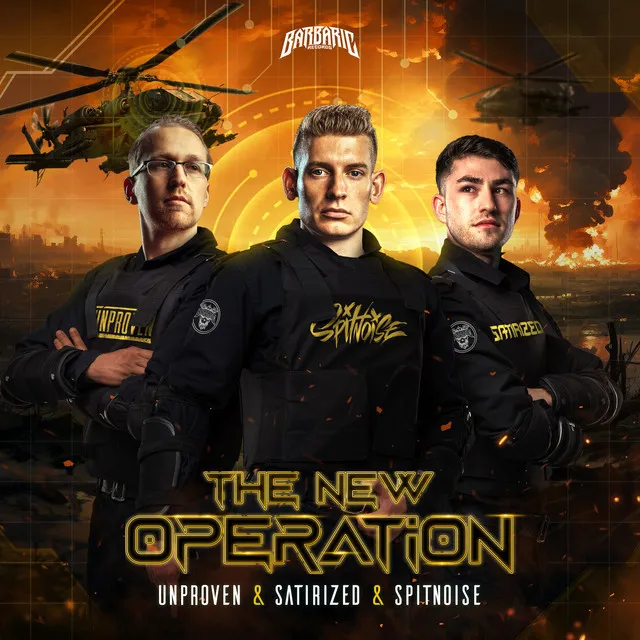 The New Operation by Spitnoise, Unproven, Satirized - Uptempo cover art