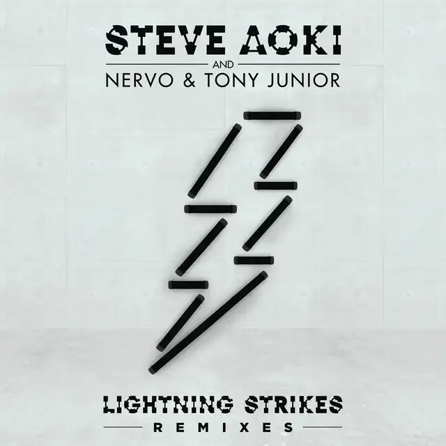 Lightning Strikes - TIGHTTRAXX Remix by Steve Aoki, NERVO, Tony Junior, TIGHTTRAXX - Hardstyle cover art