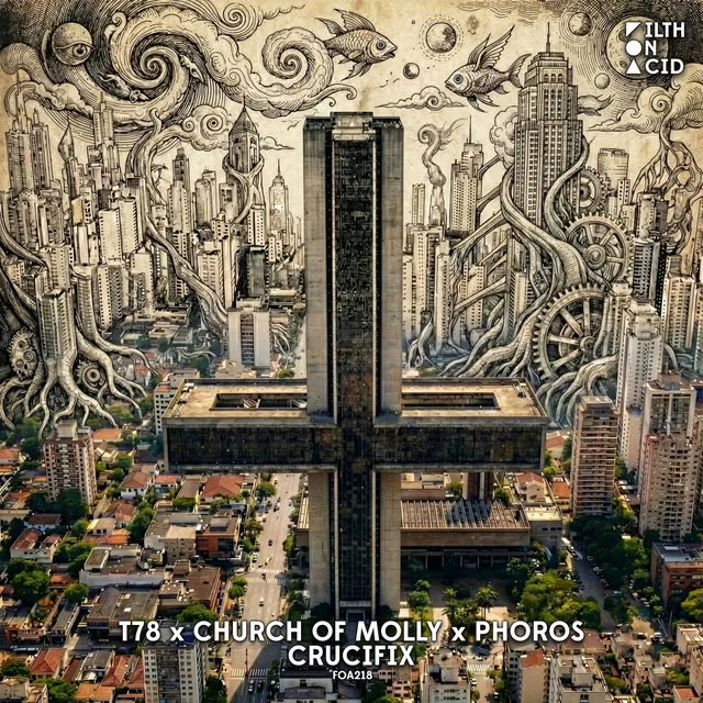 Crucifix by T78, Church of Molly, PHOROS - Hard Techno cover art