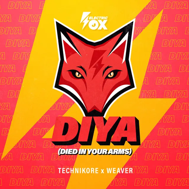 DIYA (Died In Your Arms) by Technikore, Weaver - Happy Hardcore cover art