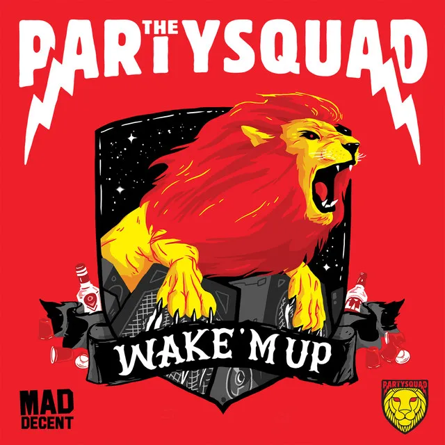 Wake 'M Up by The Partysquad, Postmen, Dutch Movement - Hardstyle cover art