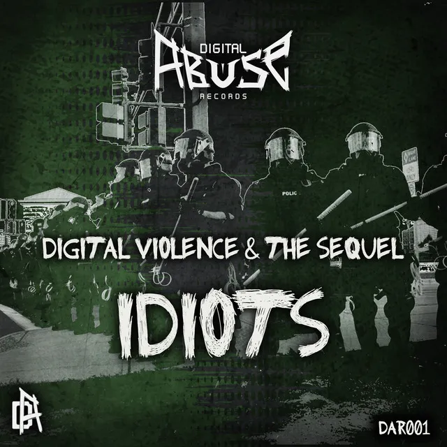 Idiots by The Sequel, Digital Violence - Frenchcore cover art