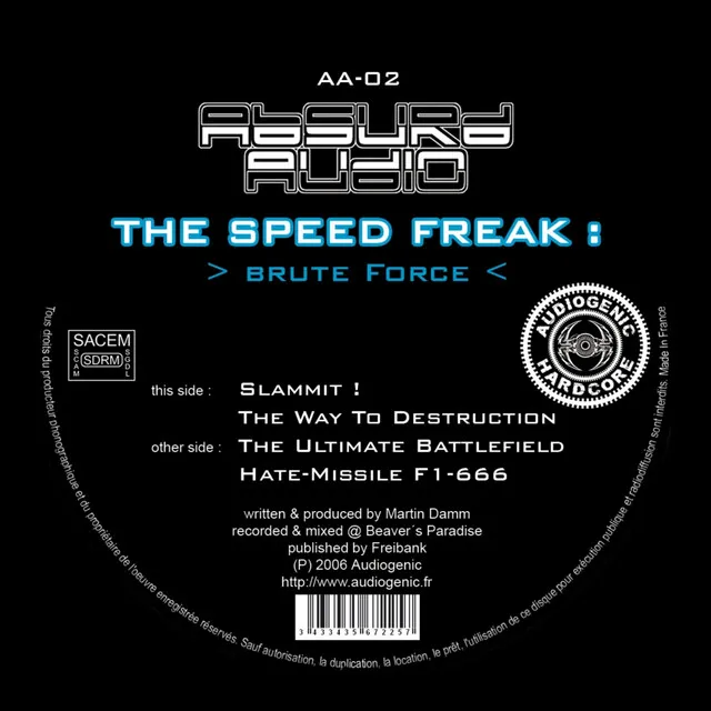 Slammit ! by The Speed Freak - Frenchcore cover art