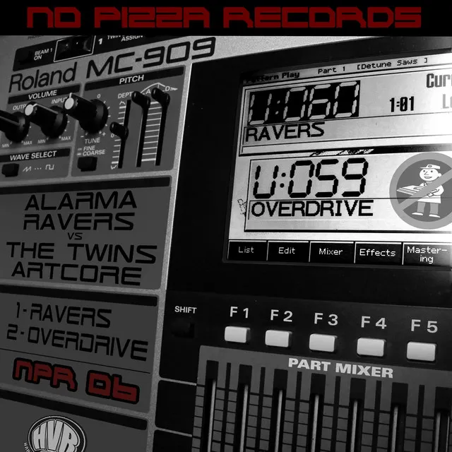 Overdrive by The Twins Artcore, Alarma Ravers - Hardcore cover art