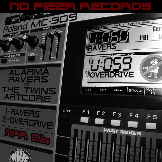 Ravers by The Twins Artcore, Alarma Ravers - Hardcore cover art