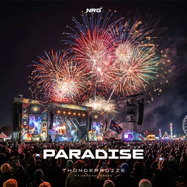 Paradise by Thundernoize, Crystal Creed - Hardstyle cover art