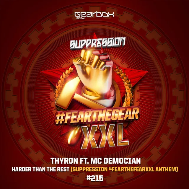 Harder Than The Rest (Suppression 2017 Anthem) - Radio Mix by Thyron, MC Democian - Rawstyle cover art