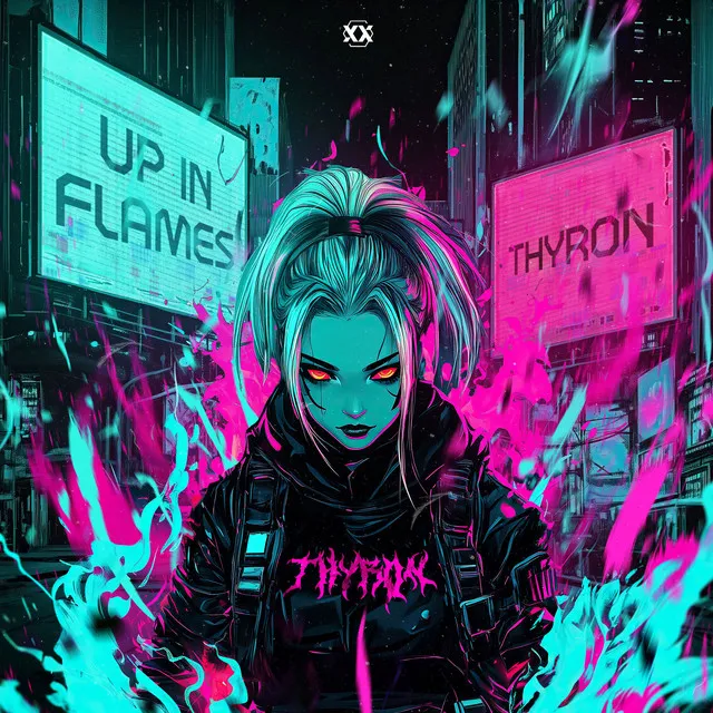 UP IN FLAMES by Thyron - Rawstyle cover art