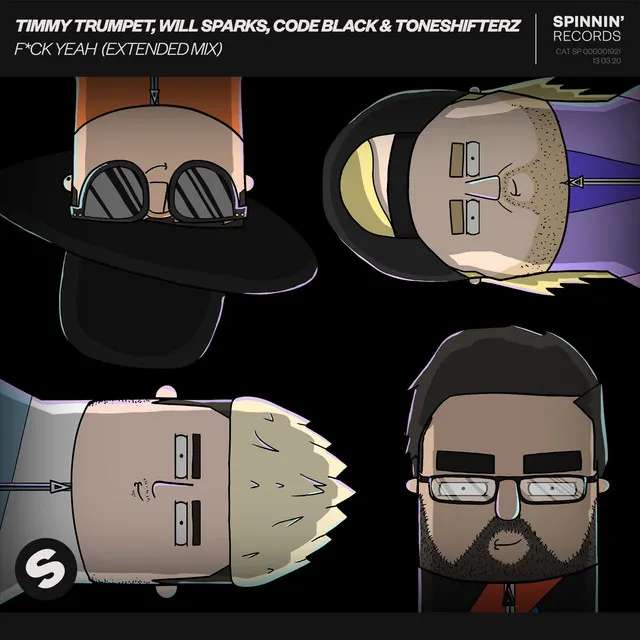 FUCK YEAH (feat. Toneshifterz) - Extended Mix by Timmy Trumpet, Will Sparks, Code Black, Toneshifterz - Hardstyle cover art