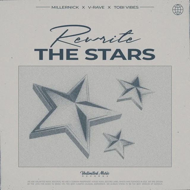 Rewrite The Stars by Tobi Vibes, V-Rave, MillerNick - Hardstyle cover art