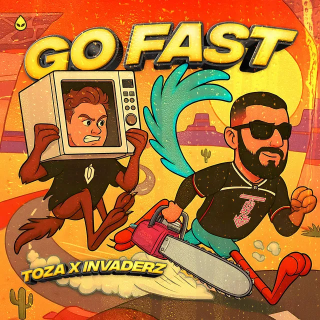 GO FAST by TOZA, Invaderz, MC Pez - Hardstyle cover art
