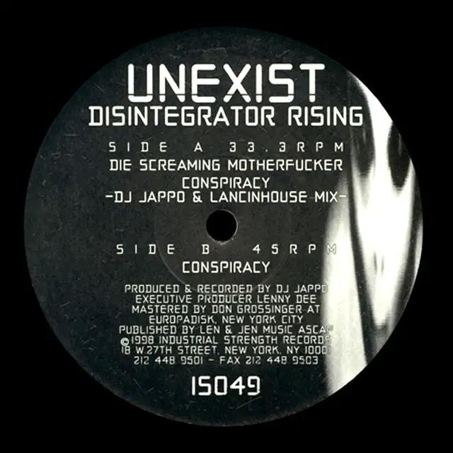 Die Screaming MotherfXXcker by Unexist - Hardcore cover art