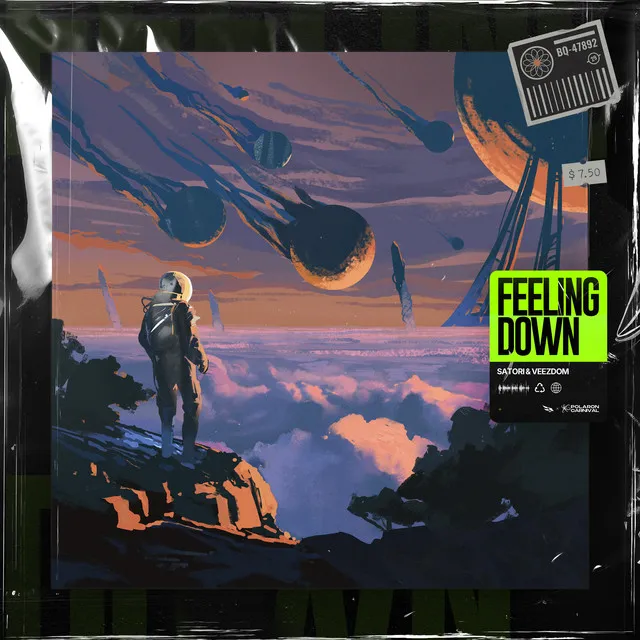 Feeling Down by Veezdom, Satori - Hardstyle cover art