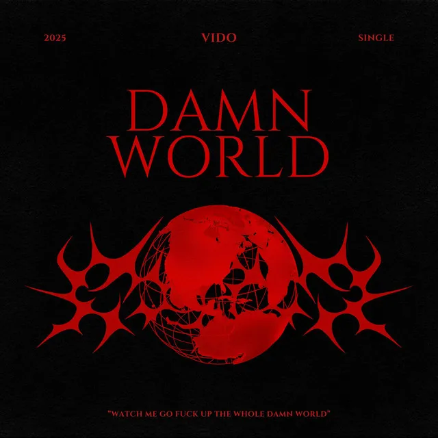 DAMN WORLD by VIDO - Hard Techno cover art