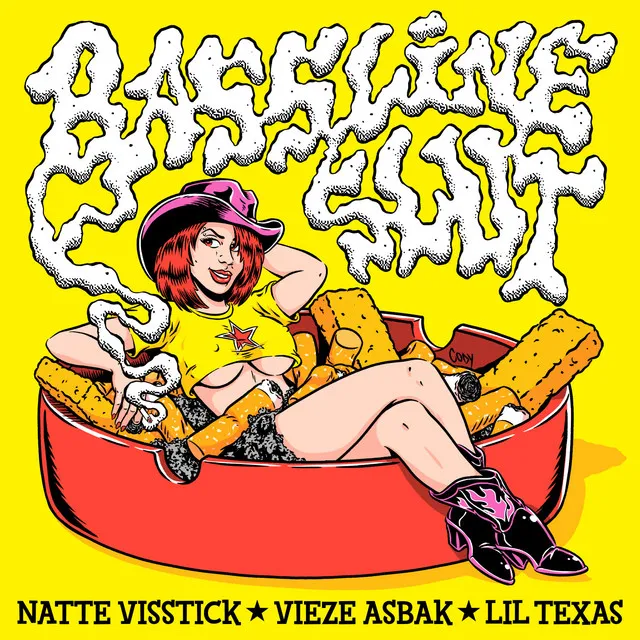 Bassline Slut by Vieze Asbak, Lil Texas, Natte Visstick - Hard Techno cover art