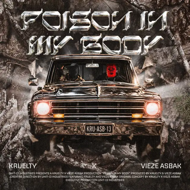 POISON IN MY BODY by Vieze Asbak, Kruelty - Hard Techno cover art