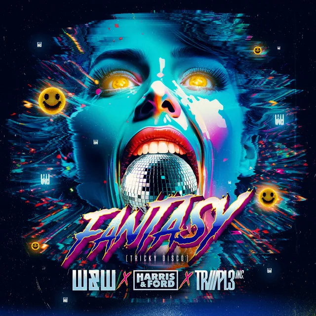 Fantasy (Tricky Disco) - Extended Mix by W&W, Harris & Ford, TRIIIPL3 INC. - Hardstyle cover art